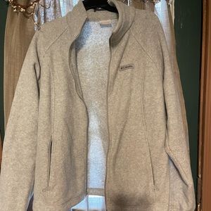 Columbia gray fleece jacket